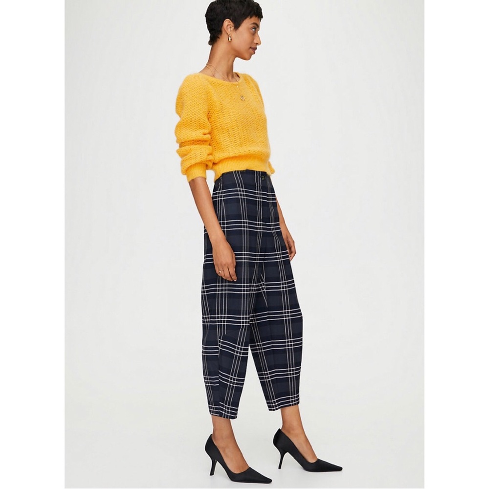 Wilfred balloon leg check ankle pant xs